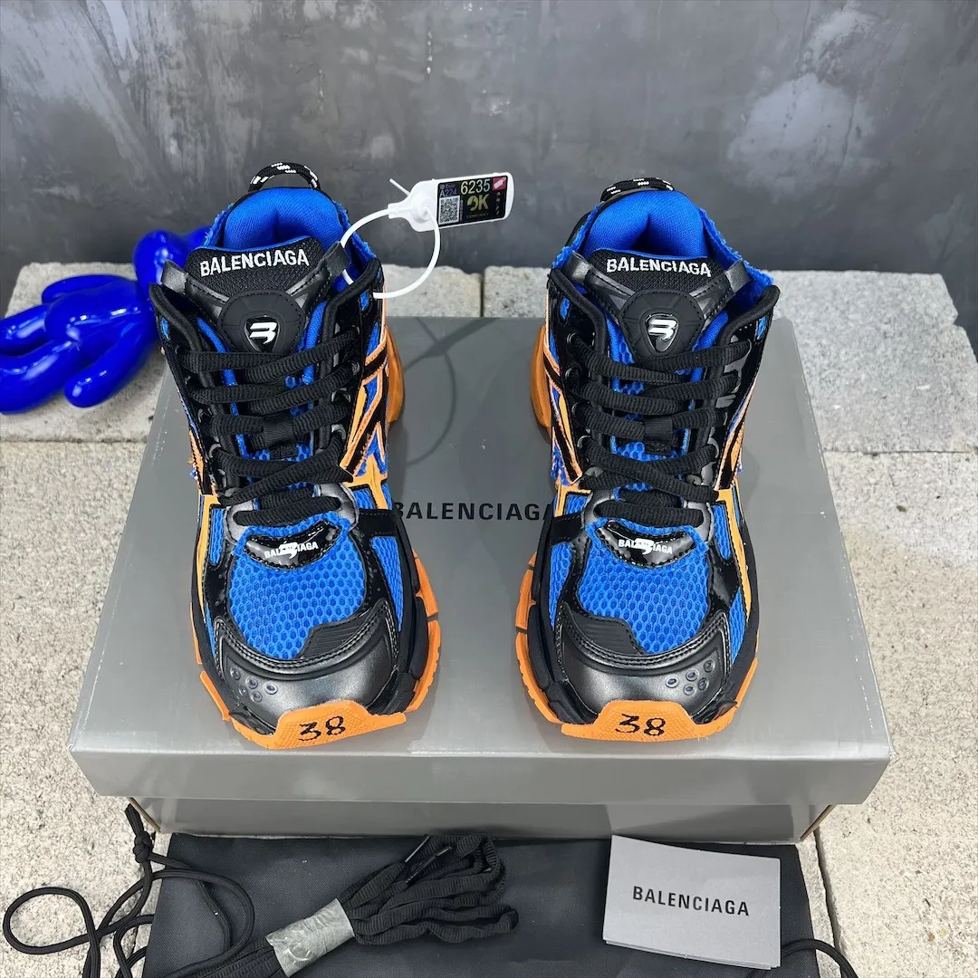 WellDesigned Balenciaga Runner Sneaker Blue Orange Mesh – Replica Sneakers & Balenciaga Runners Copy 715