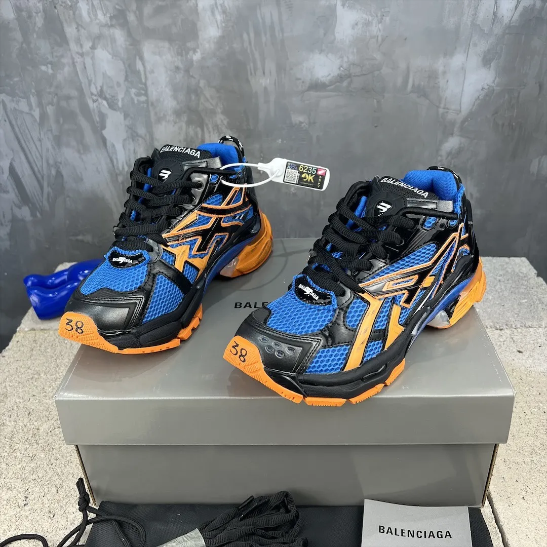 WellDesigned Balenciaga Runner Sneaker Blue Orange Mesh – Replica Sneakers & Balenciaga Runners Copy 715