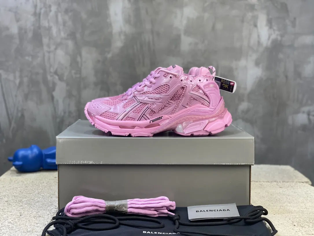 Balenciaga Runner Sneaker Pink Mesh – Replica Sneakers & Balenciaga Runners Replica Stretchable 713
