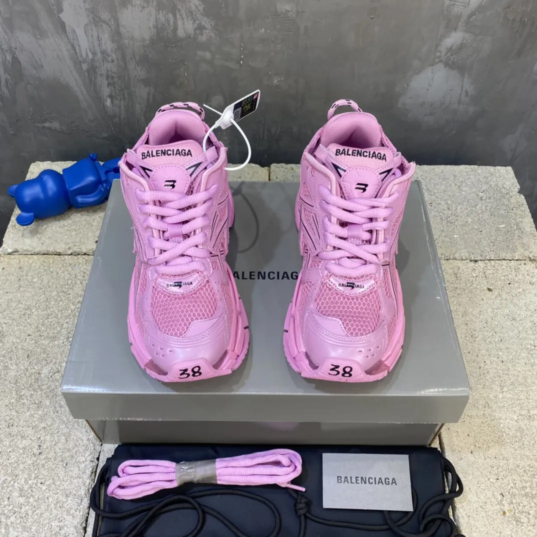Balenciaga Runner Sneaker Pink Mesh – Replica Sneakers & Balenciaga Runners Replica Stretchable 713