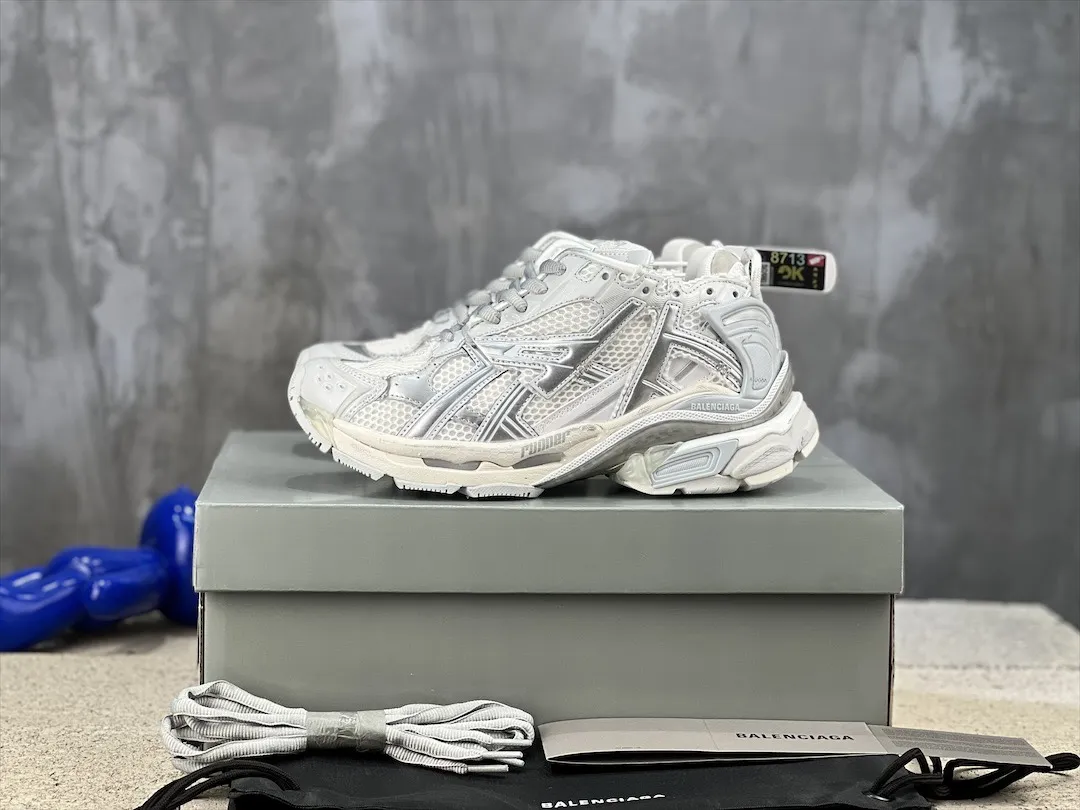 Sporty Balenciaga Runner Sneaker White Mesh – Replica Sneakers & Balenciaga Runners Replica 703