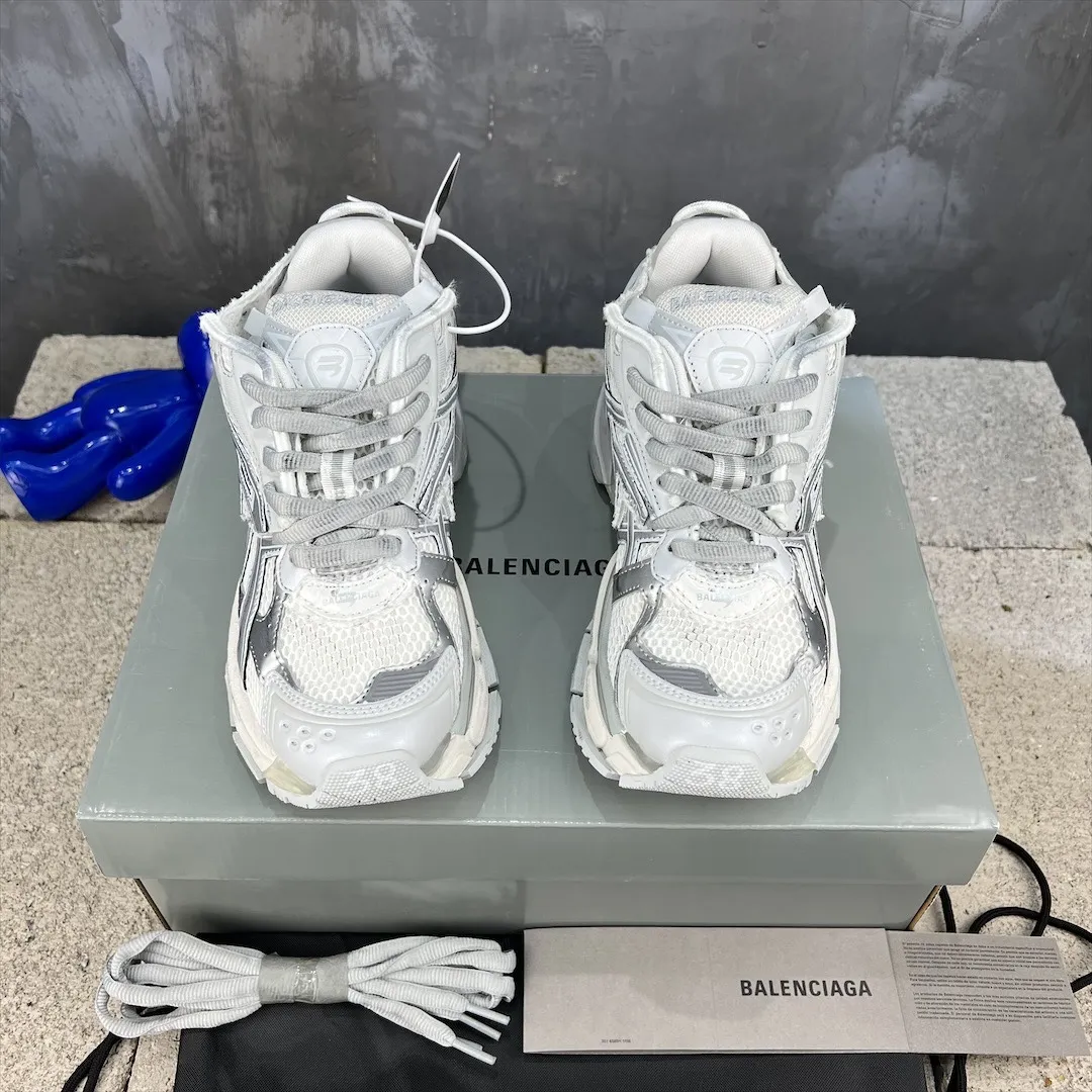 Sporty Balenciaga Runner Sneaker White Mesh – Replica Sneakers & Balenciaga Runners Replica 703
