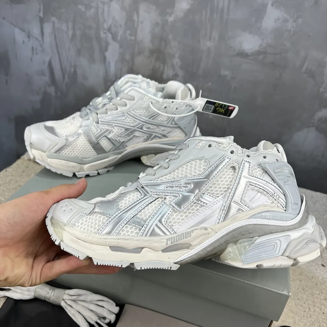 Sporty Balenciaga Runner Sneaker White Mesh – Replica Sneakers & Balenciaga Runners Replica 703