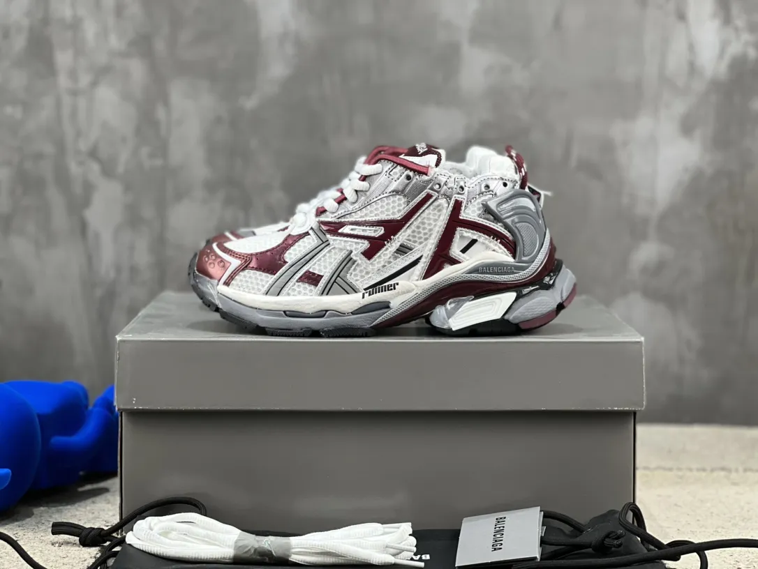 Balenciaga Runner Sneakers Red White Mesh – Replica Balenciaga Runners Shoes Functional 699