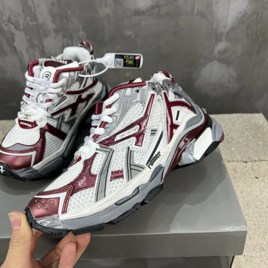 Balenciaga Runner Sneakers Red White Mesh – Replica Balenciaga Runners Shoes Functional 699
