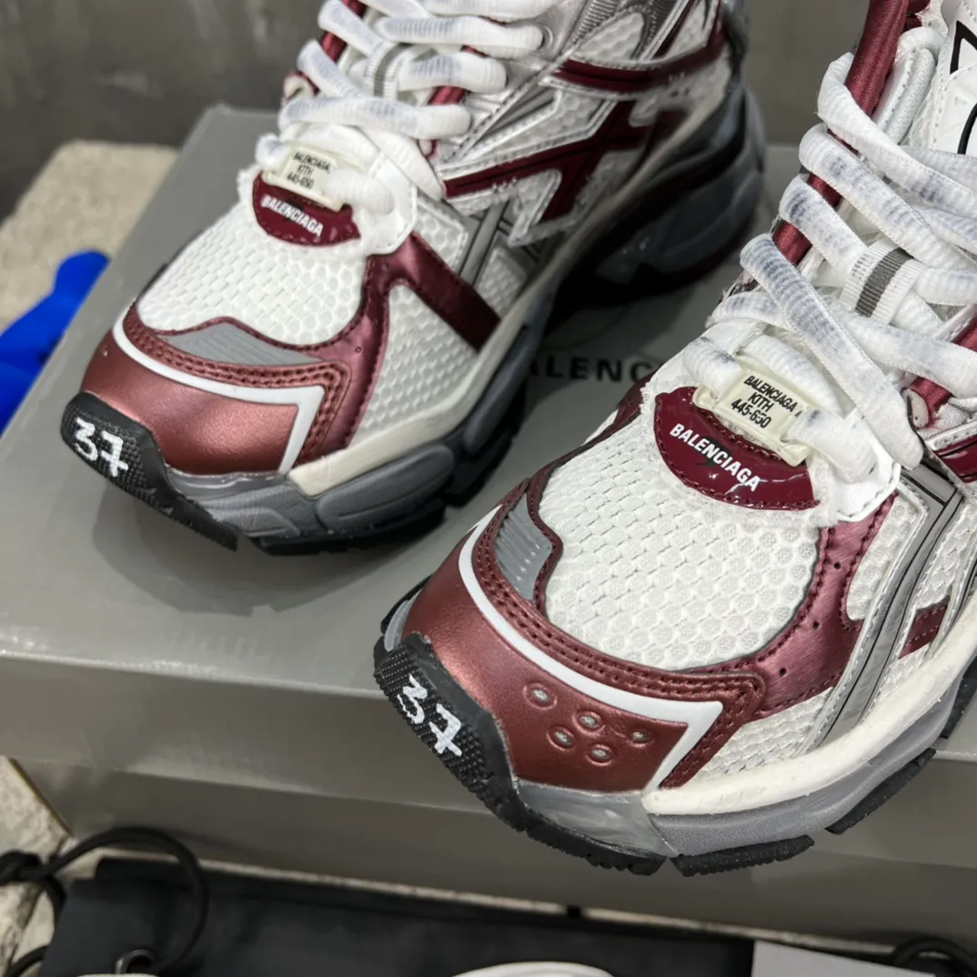 Balenciaga Runner Sneakers Red White Mesh – Replica Balenciaga Runners Shoes Functional 699