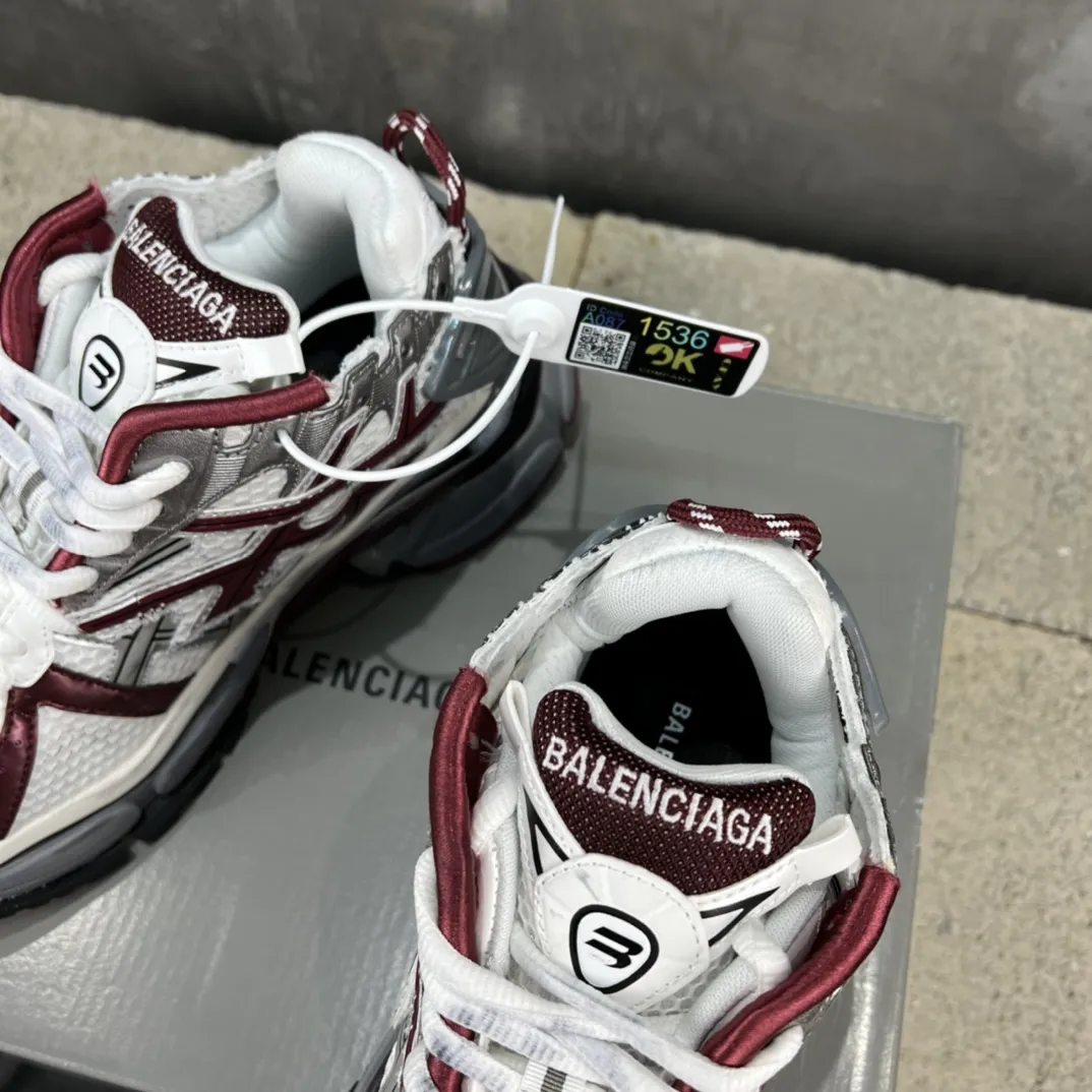 Balenciaga Runner Sneakers Red White Mesh – Replica Balenciaga Runners Shoes Functional 699