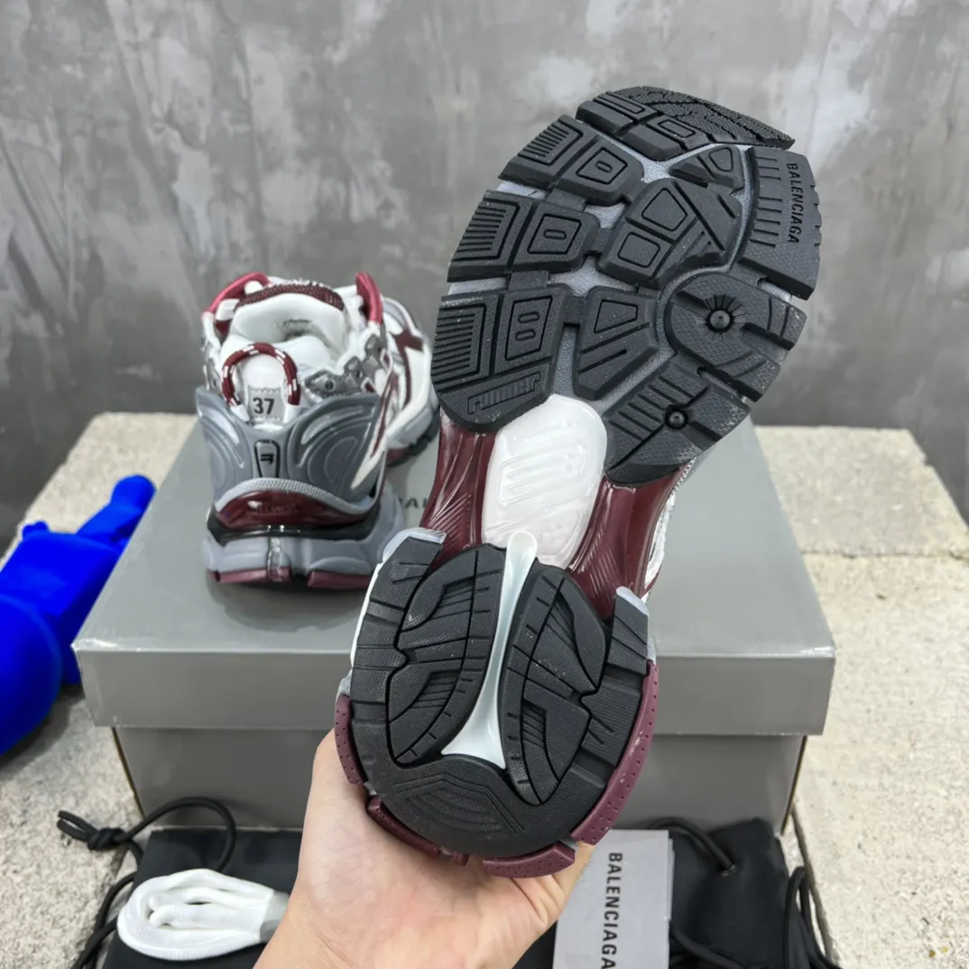 Balenciaga Runner Sneakers Red White Mesh – Replica Balenciaga Runners Shoes Functional 699