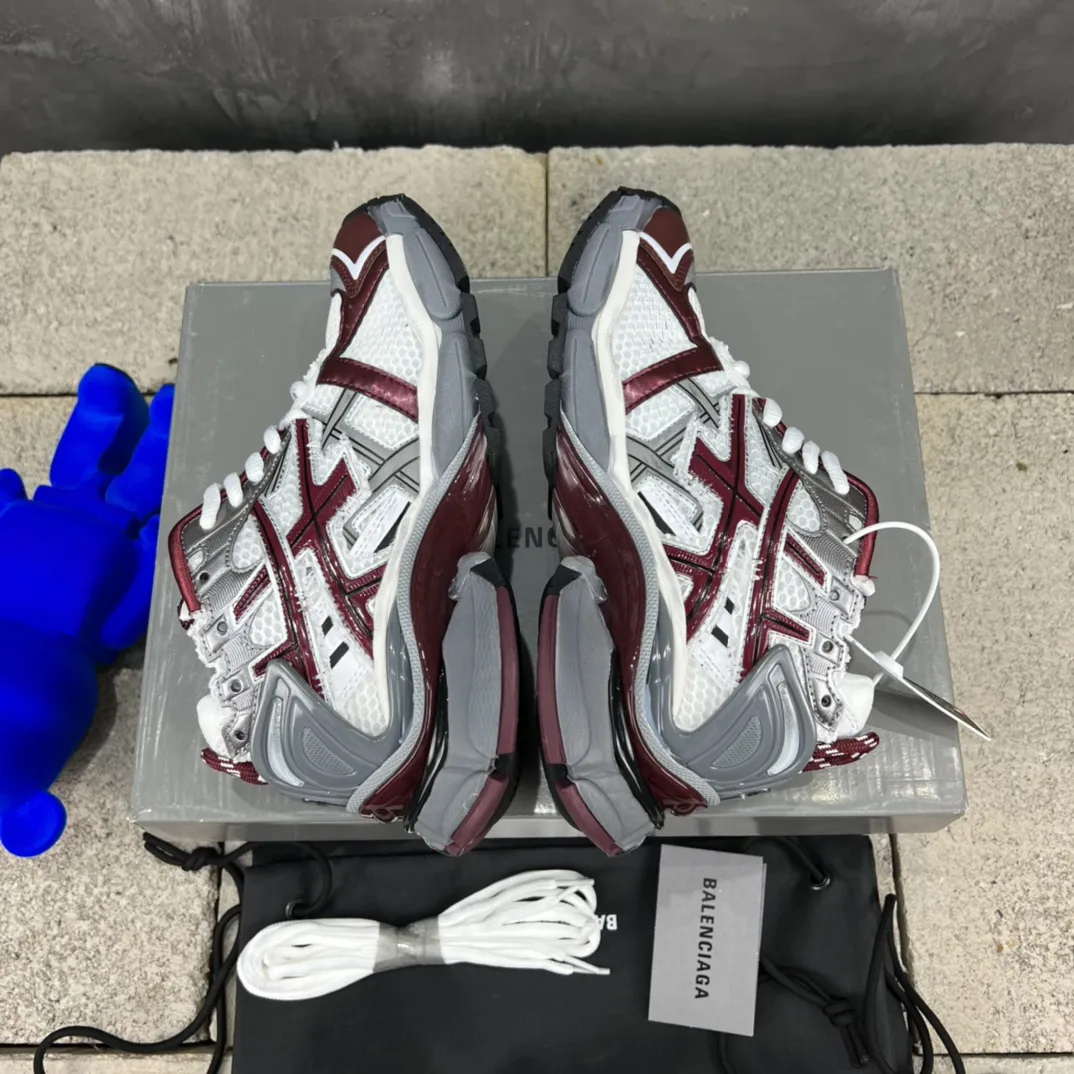 Balenciaga Runner Sneakers Red White Mesh – Replica Balenciaga Runners Shoes Functional 699