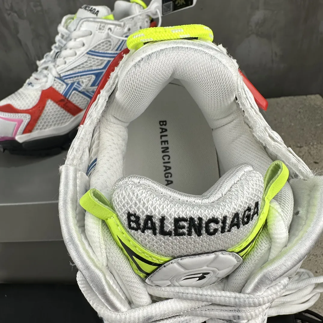 Balenciaga Runner Sneakers White Multicolor – Replica Balenciaga Runners Shoes Seasonal 717