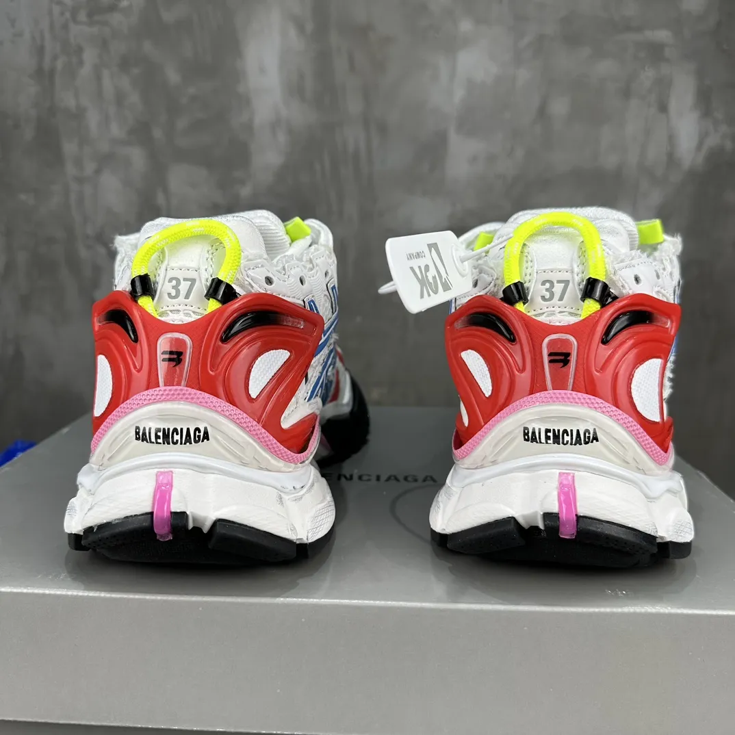 Balenciaga Runner Sneakers White Multicolor – Replica Balenciaga Runners Shoes Seasonal 717