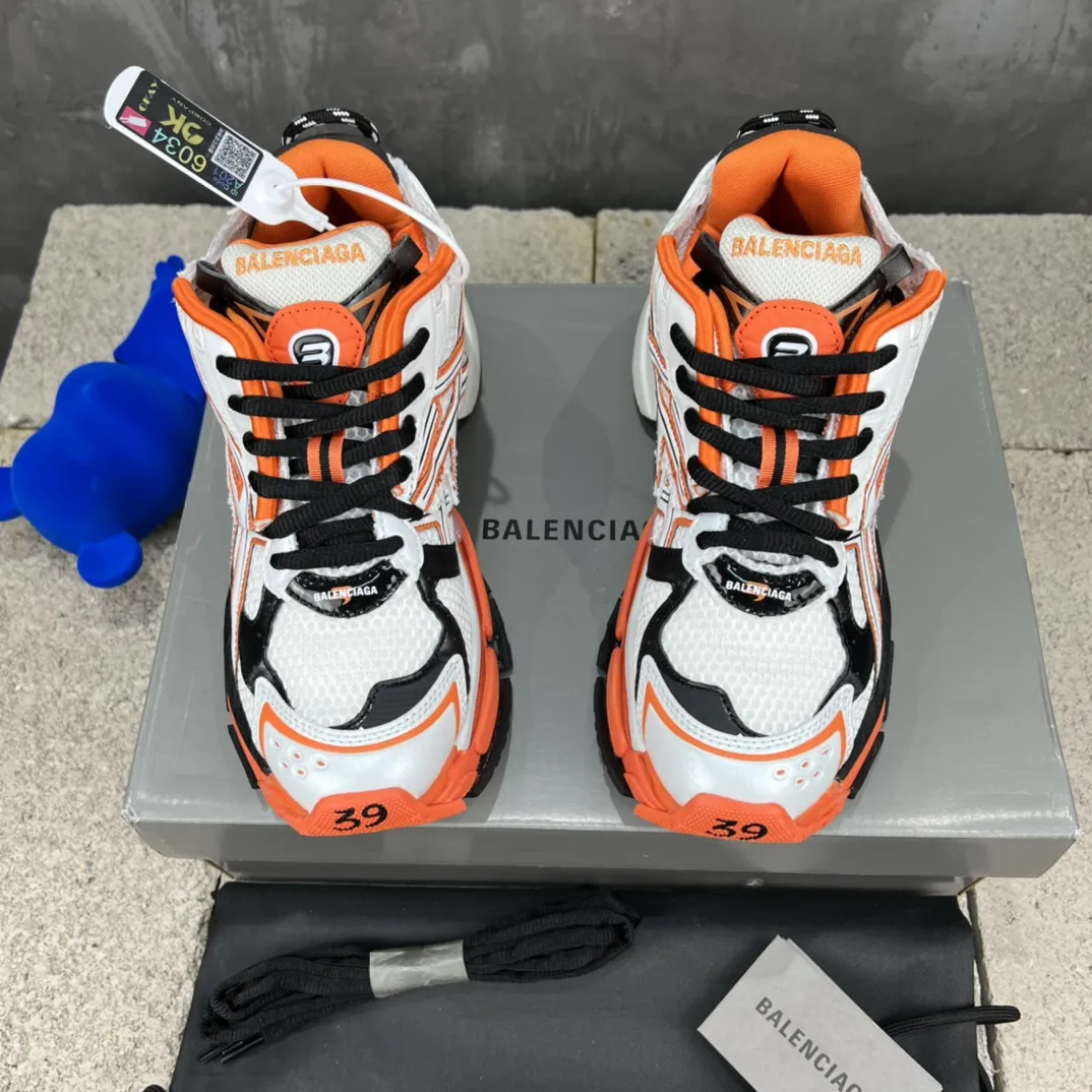 Balenciaga Runner White Orange Replica Sneakers –  Rep Shoes for Sale HighQuality 700