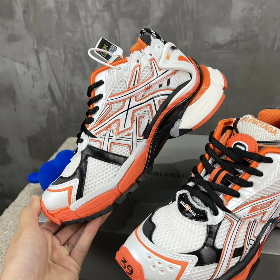 Balenciaga Runner White Orange Replica Sneakers –  Rep Shoes for Sale HighQuality 700
