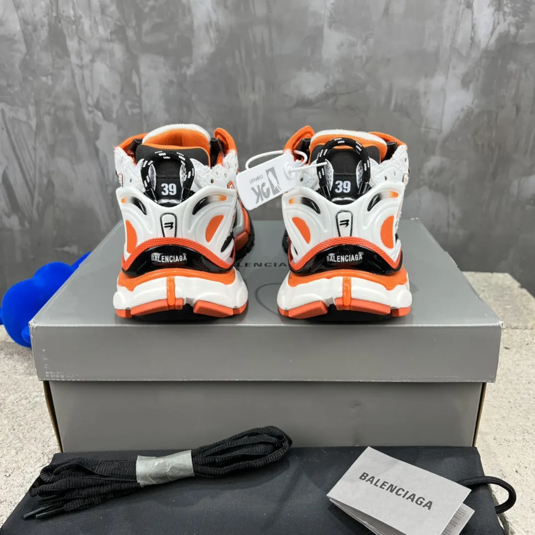Balenciaga Runner White Orange Replica Sneakers –  Rep Shoes for Sale HighQuality 700