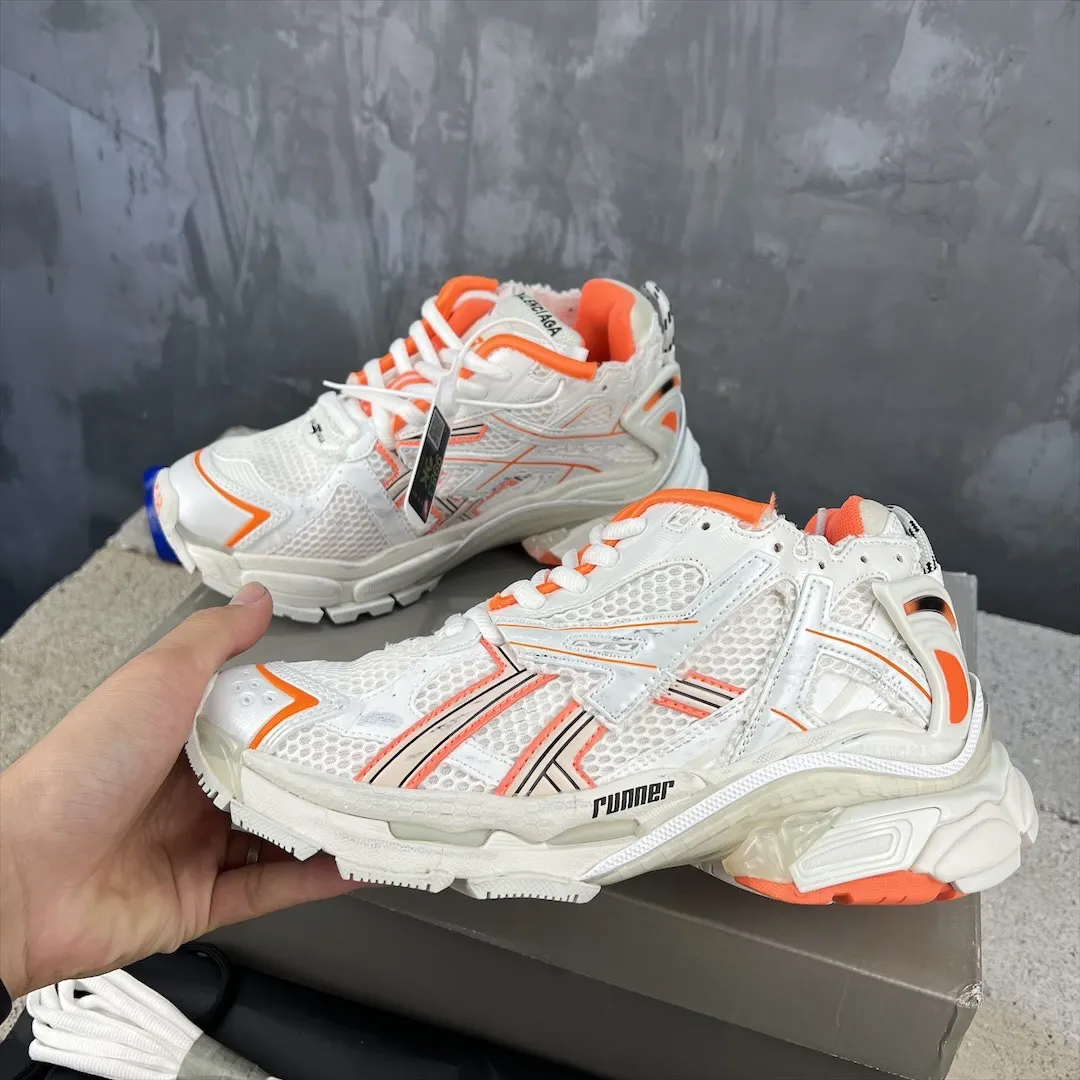 Tailored Balenciaga Runner White Orange Replica Sneakers –  Rep Shoes 714