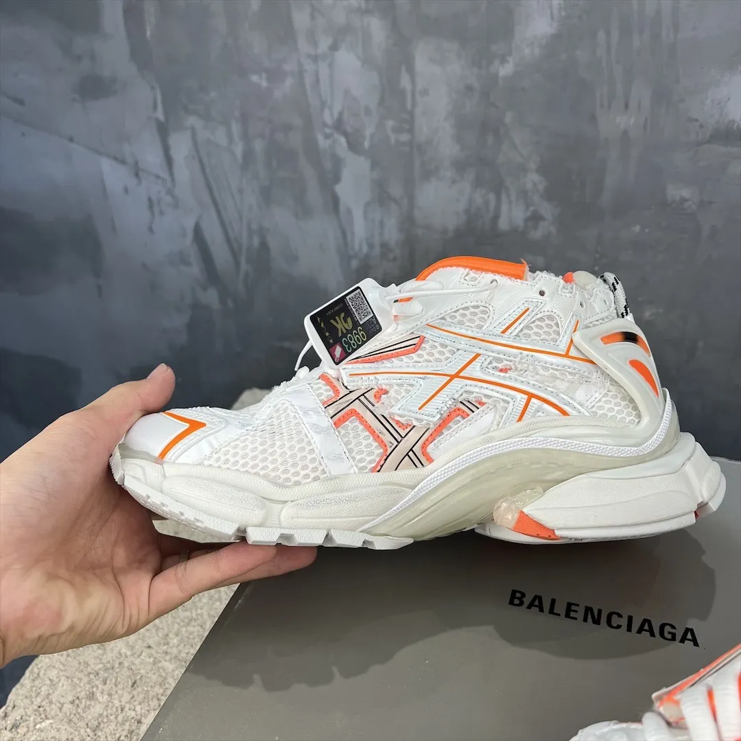 Tailored Balenciaga Runner White Orange Replica Sneakers –  Rep Shoes 714