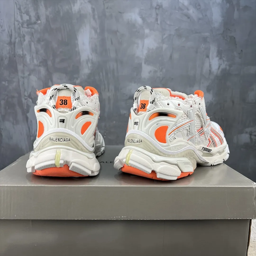 Tailored Balenciaga Runner White Orange Replica Sneakers –  Rep Shoes 714
