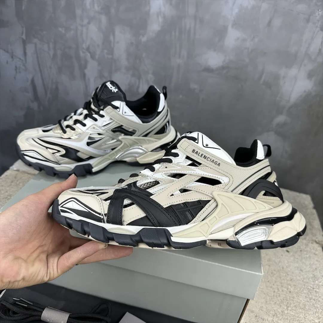 Balenciaga Track 2 Beige Black Replica Sneakers –  Rep Shoes Durable 735