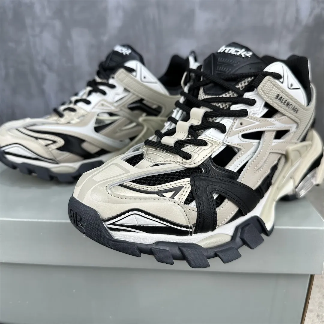 Balenciaga Track 2 Beige Black Replica Sneakers –  Rep Shoes Durable 735