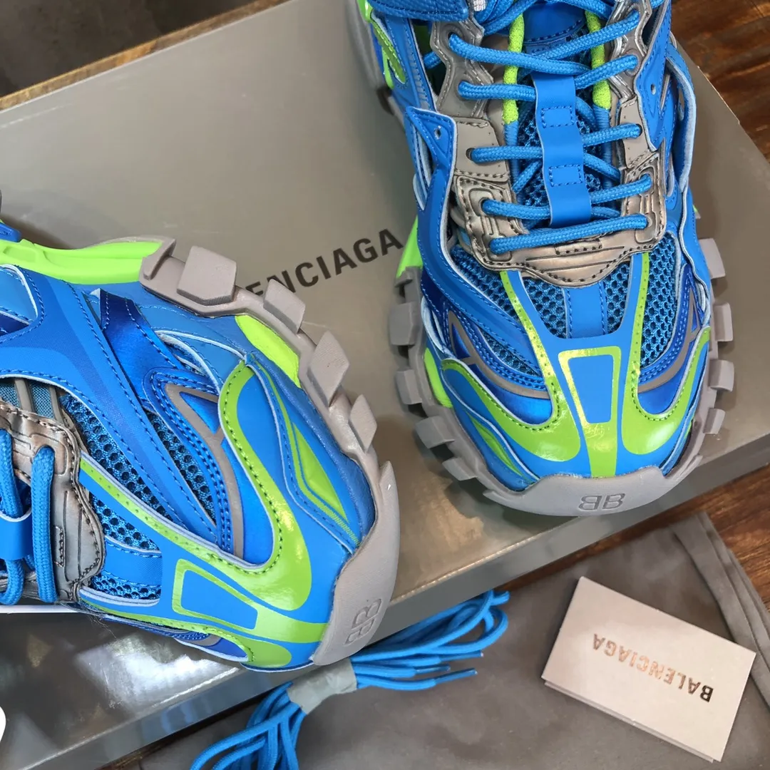 Effortless Balenciaga Track 2 Blue Green Replica Sneakers –  Rep Shoes for Sale 745