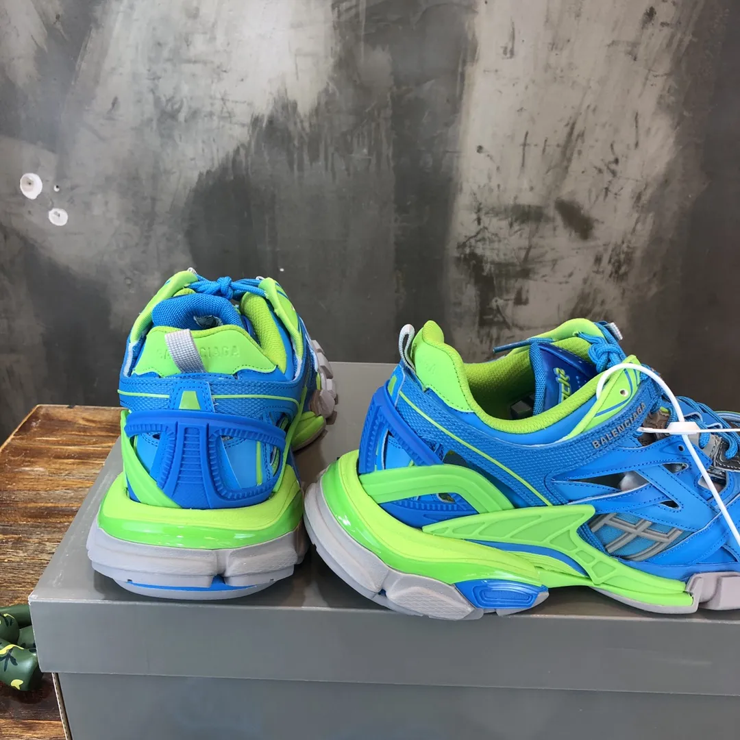 Effortless Balenciaga Track 2 Blue Green Replica Sneakers –  Rep Shoes for Sale 745