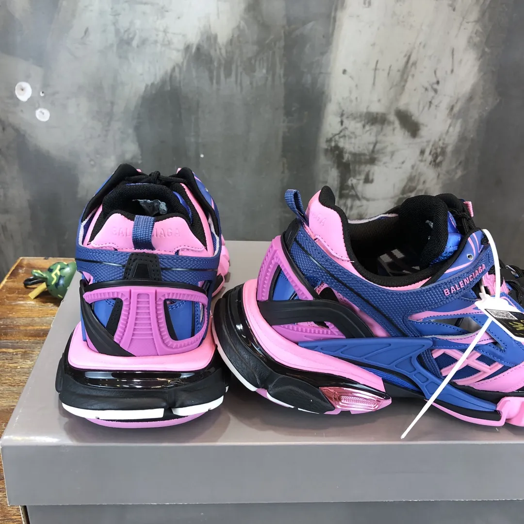 Balenciaga Track 2 Blue Pink Replica Sneakers –  Rep Shoes Breathable 736