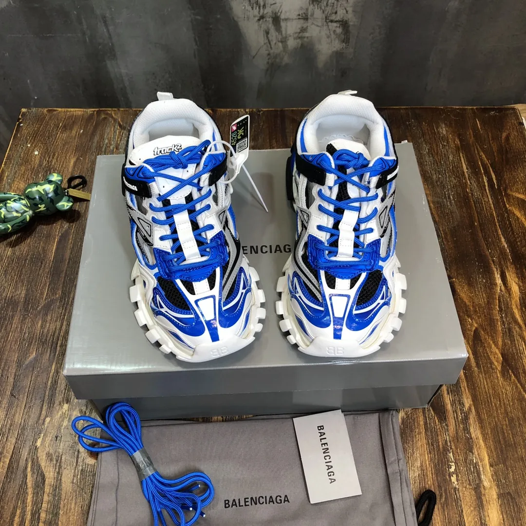 Balenciaga Track 2 Blue White Replica Sneakers –  Rep Shoes WeatherProof 732