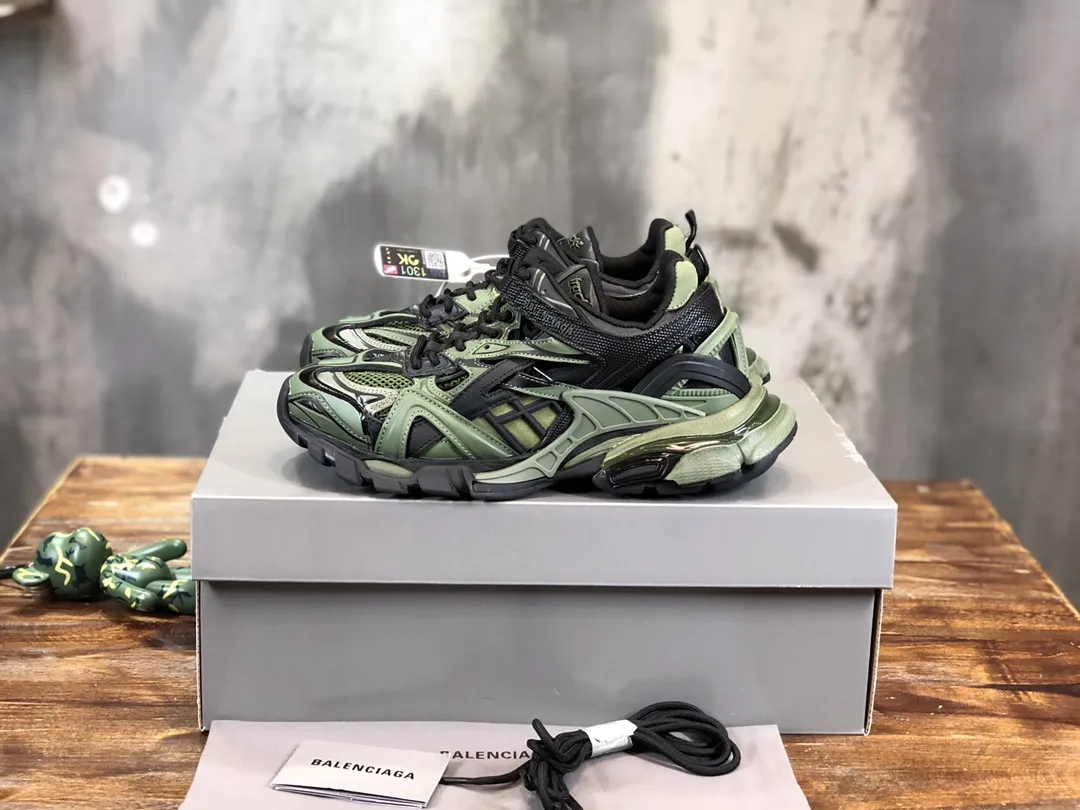 StreetReady Balenciaga Track 2 Green Replica Sneakers –  Rep Shoes 740