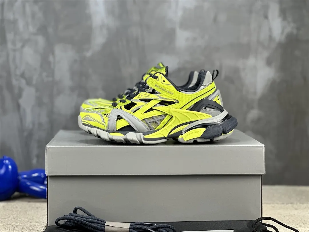 UrbanStyle Balenciaga Track 2 Neon Yellow Replica Sneakers –  Rep Shoes 746