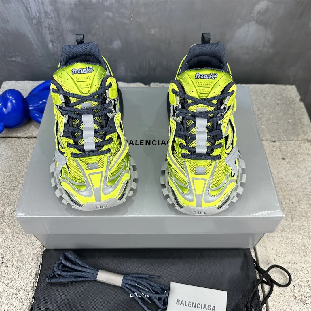 UrbanStyle Balenciaga Track 2 Neon Yellow Replica Sneakers –  Rep Shoes 746