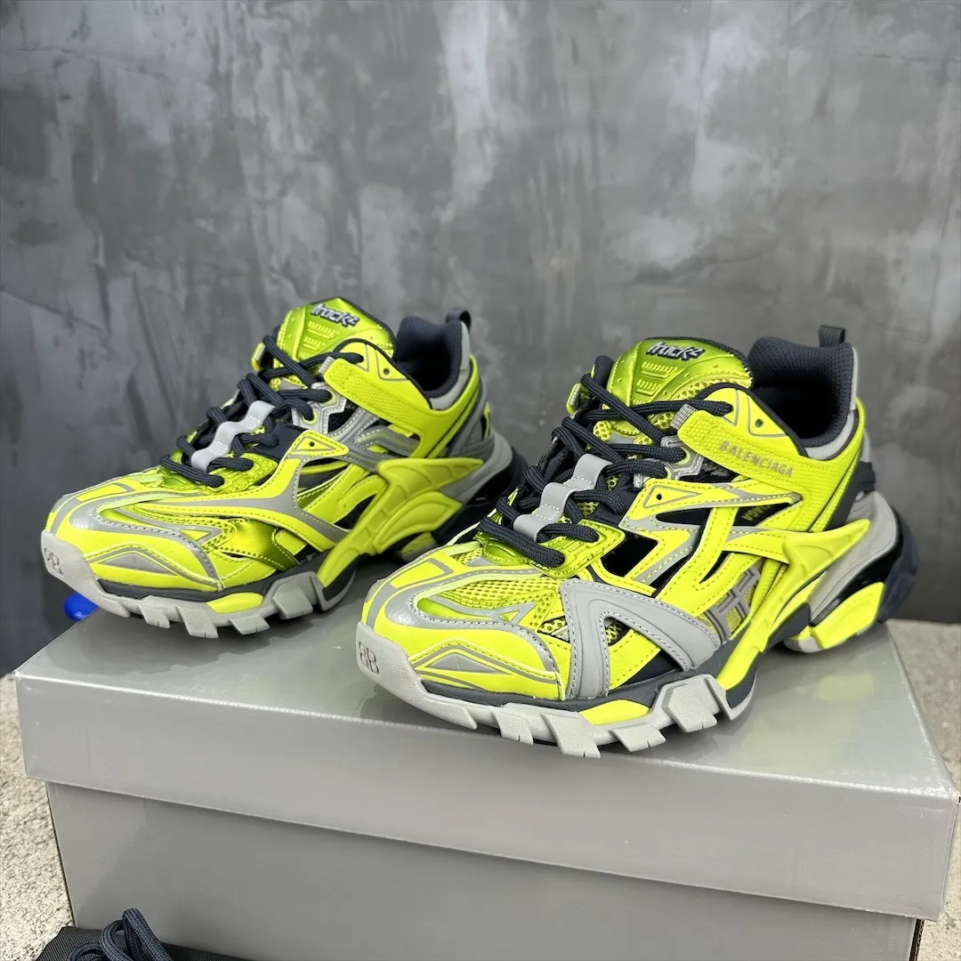 UrbanStyle Balenciaga Track 2 Neon Yellow Replica Sneakers –  Rep Shoes 746