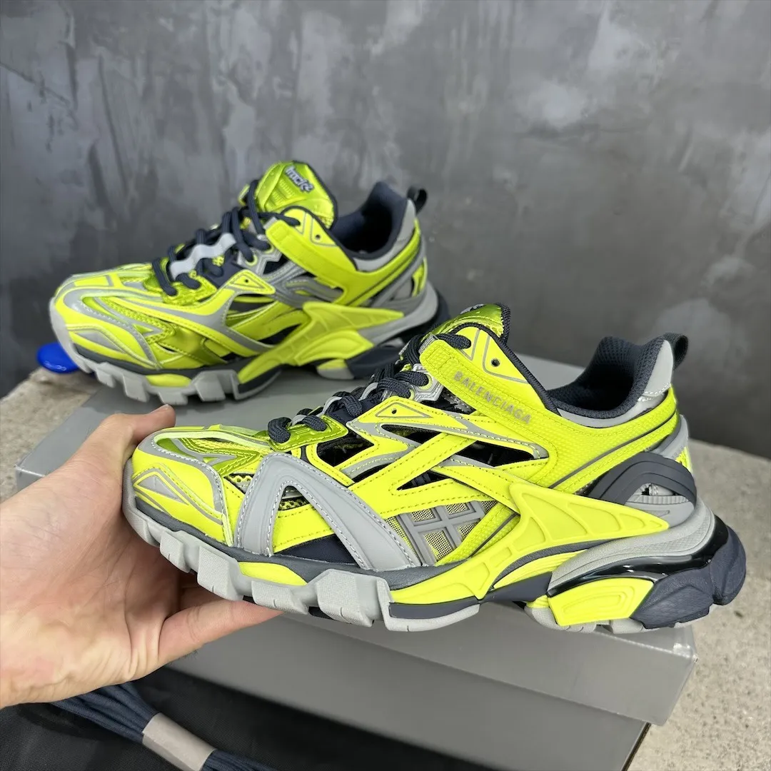 UrbanStyle Balenciaga Track 2 Neon Yellow Replica Sneakers –  Rep Shoes 746