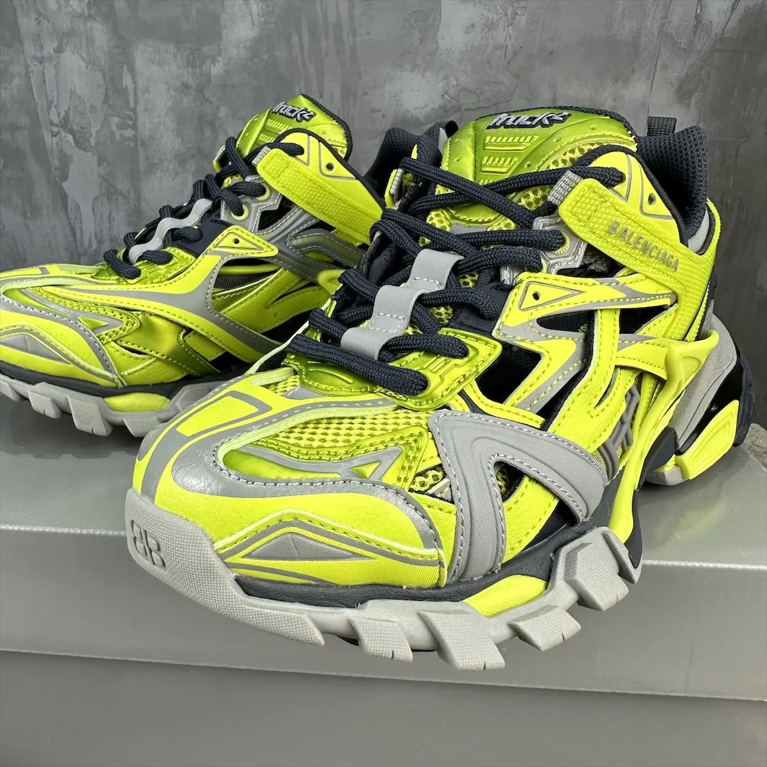 UrbanStyle Balenciaga Track 2 Neon Yellow Replica Sneakers –  Rep Shoes 746