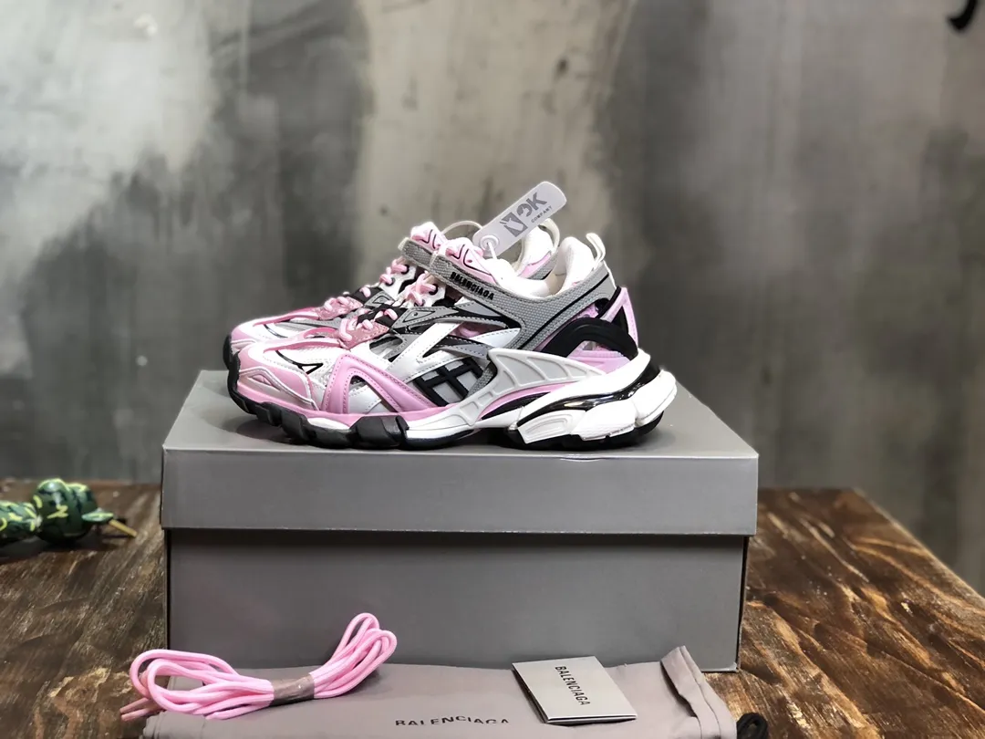 FastDry Balenciaga Track 2 Pink White Replica Sneakers – Balenciaga Shoes Copy 738