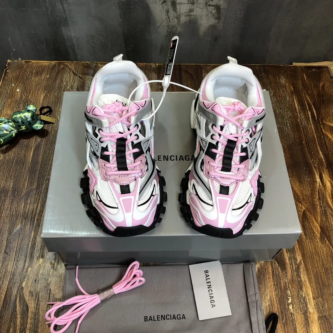 FastDry Balenciaga Track 2 Pink White Replica Sneakers – Balenciaga Shoes Copy 738
