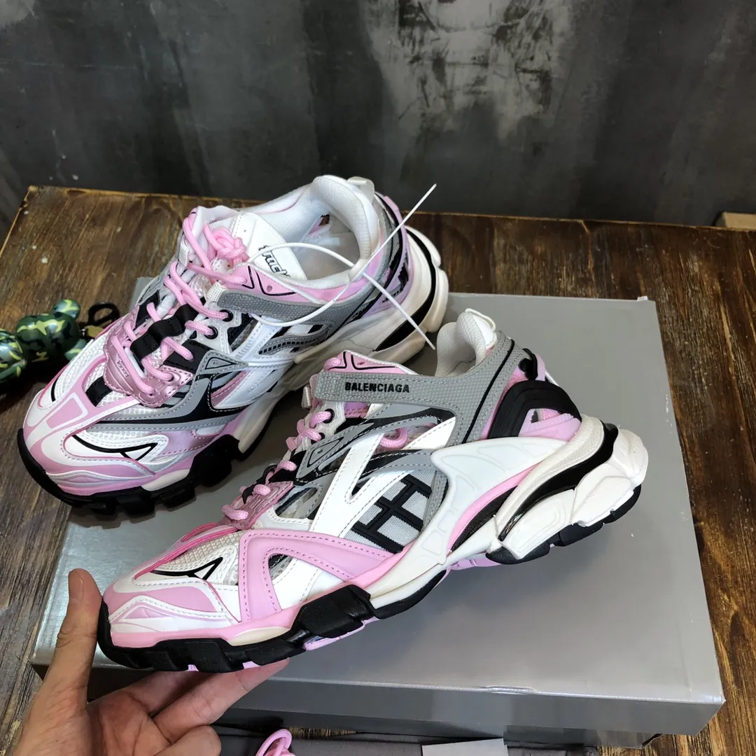 FastDry Balenciaga Track 2 Pink White Replica Sneakers – Balenciaga Shoes Copy 738