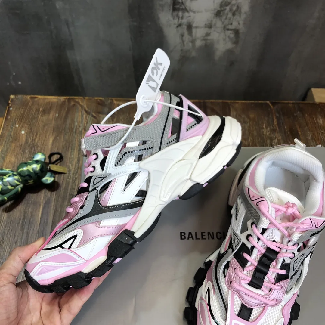 FastDry Balenciaga Track 2 Pink White Replica Sneakers – Balenciaga Shoes Copy 738