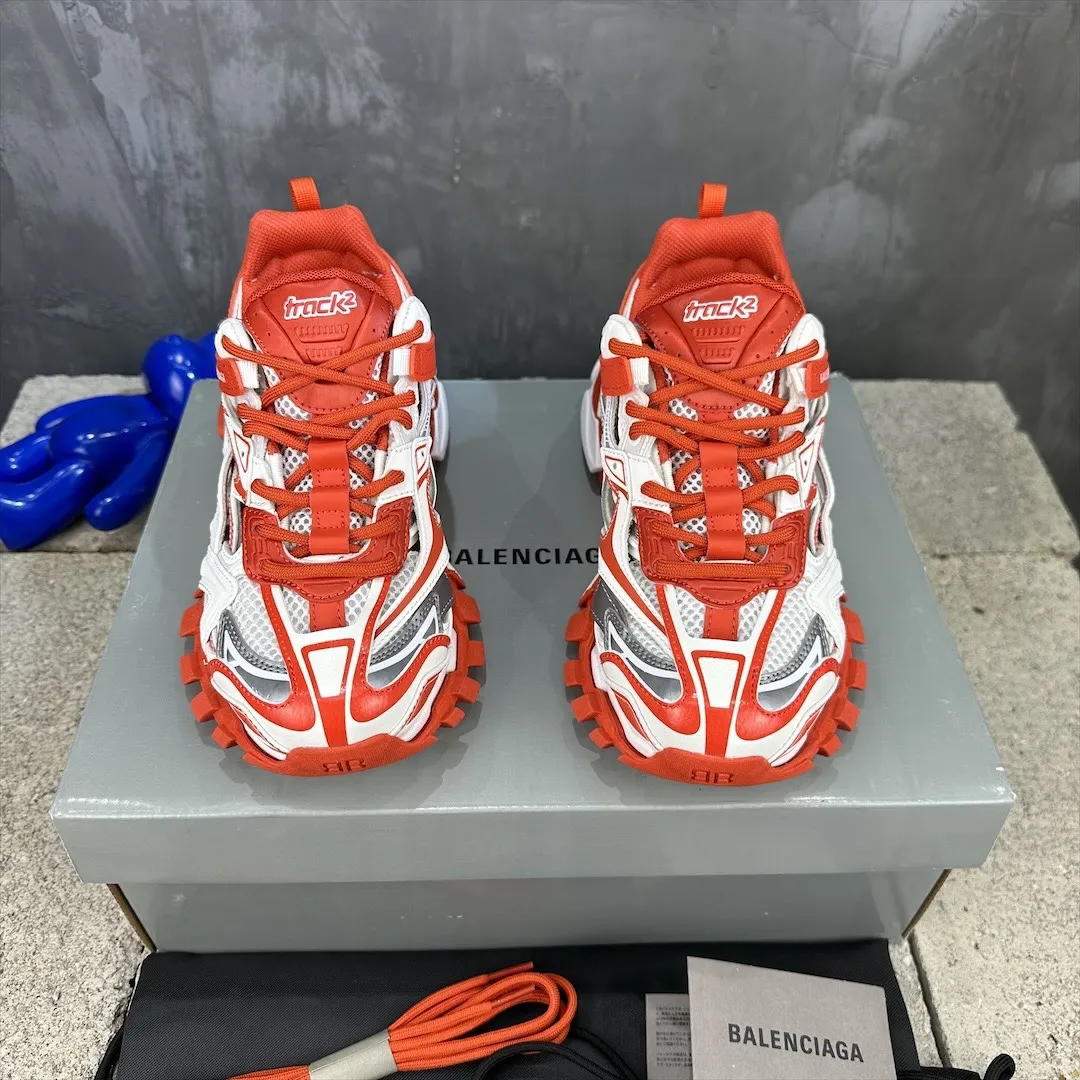 Practical Balenciaga Track 2 Red White Replica Sneakers –  Rep Shoes 744