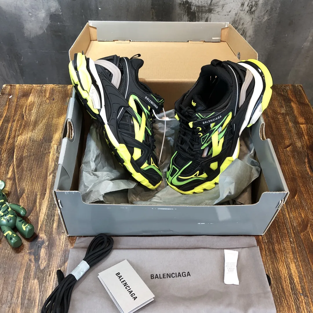 Bright Balenciaga Track 2 Sneakers Black Yellow – Replica Sneakers & Balenciaga Shoes Copy 743