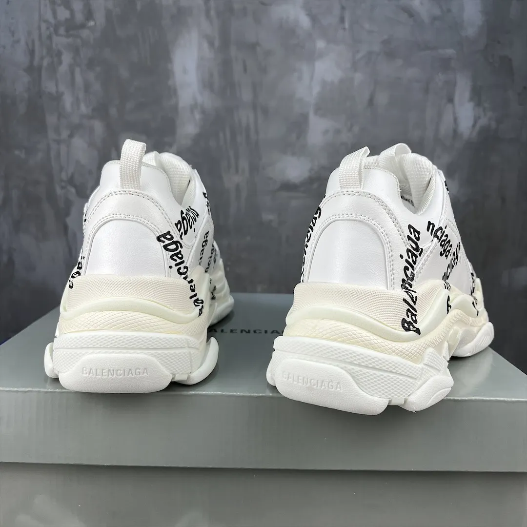 Modern Balenciaga Triple S Allover Logo White Replica Sneakers –  Rep Shoes for Sale 768