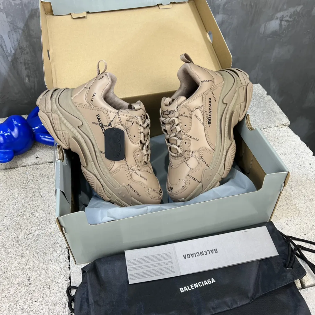 Balenciaga Triple S Beige Replica Sneakers –  Rep Shoes for Sale Sustainable 771