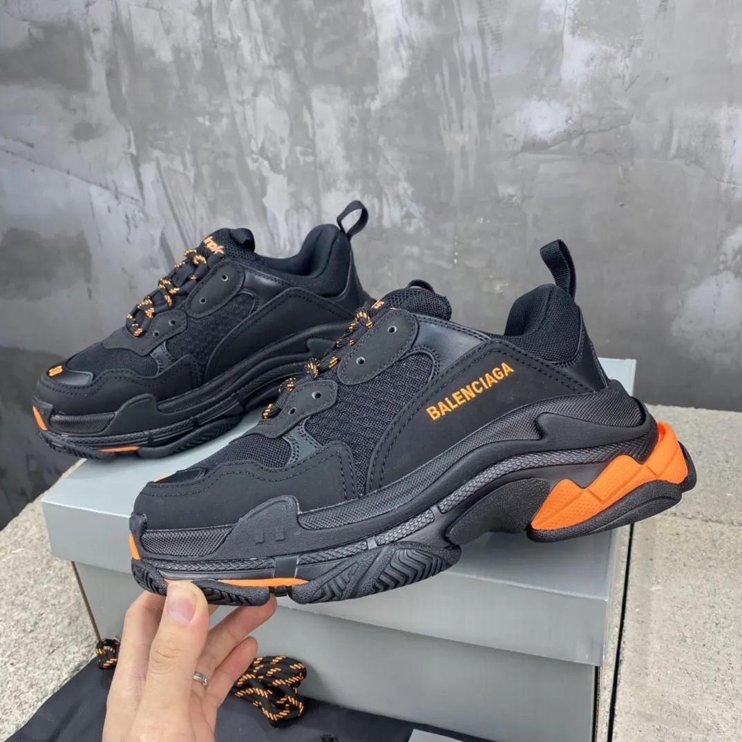 Balenciaga Triple S Black Orange Replica Sneakers –  Rep Shoes WellDesigned 773