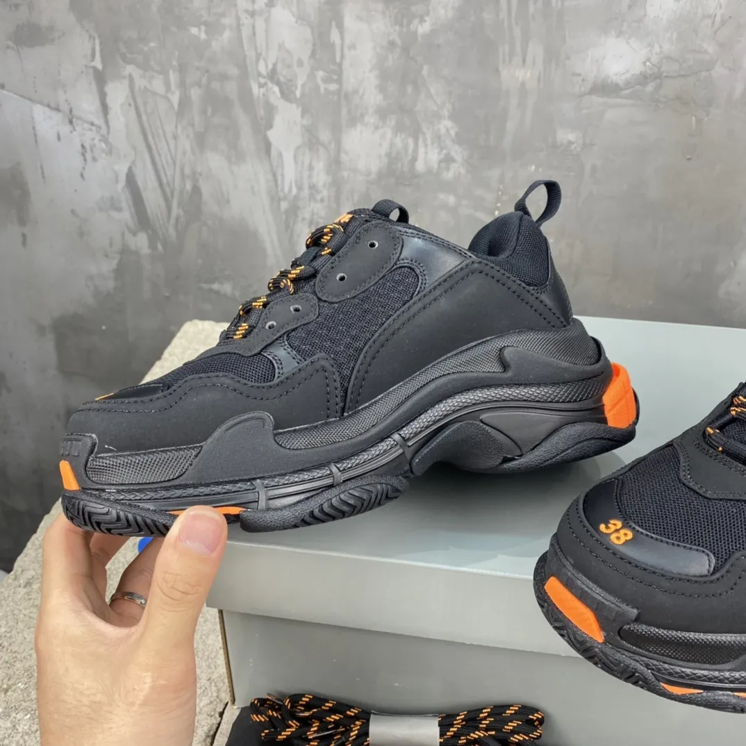 Balenciaga Triple S Black Orange Replica Sneakers –  Rep Shoes WellDesigned 773