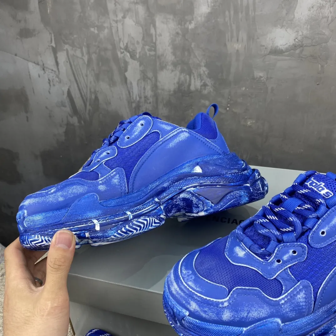 Balenciaga Triple S Blue Replica Sneakers –  Rep Shoes Collection ZeroBulk 777