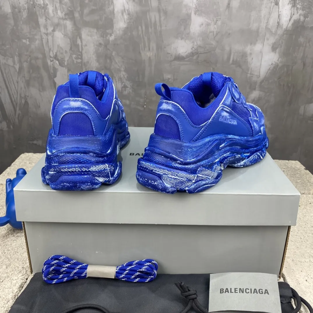 Balenciaga Triple S Blue Replica Sneakers –  Rep Shoes Collection ZeroBulk 777