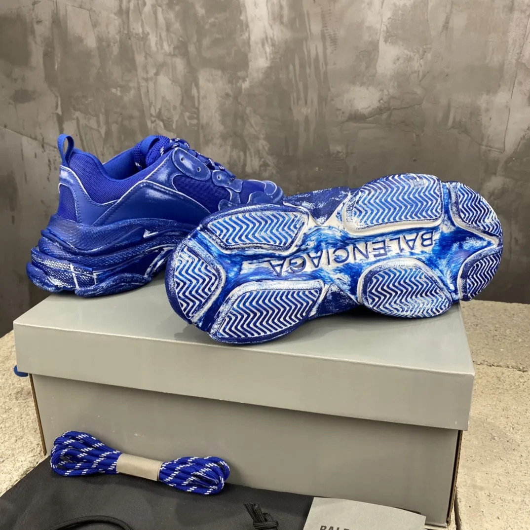 Balenciaga Triple S Blue Replica Sneakers –  Rep Shoes Collection ZeroBulk 777