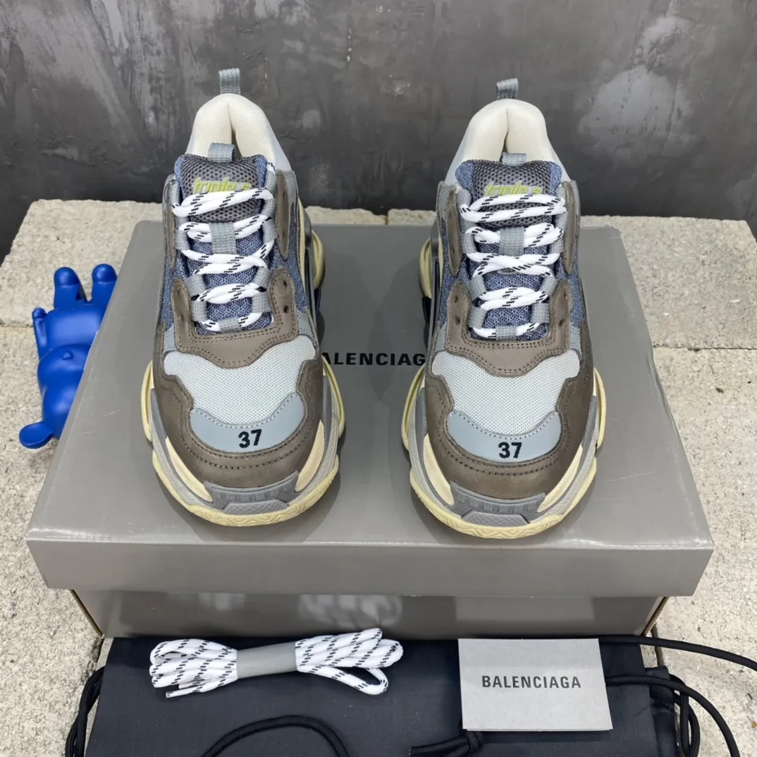 Balenciaga Triple S Grey Blue Replica Sneakers –  Rep Shoes ComfortFit 778