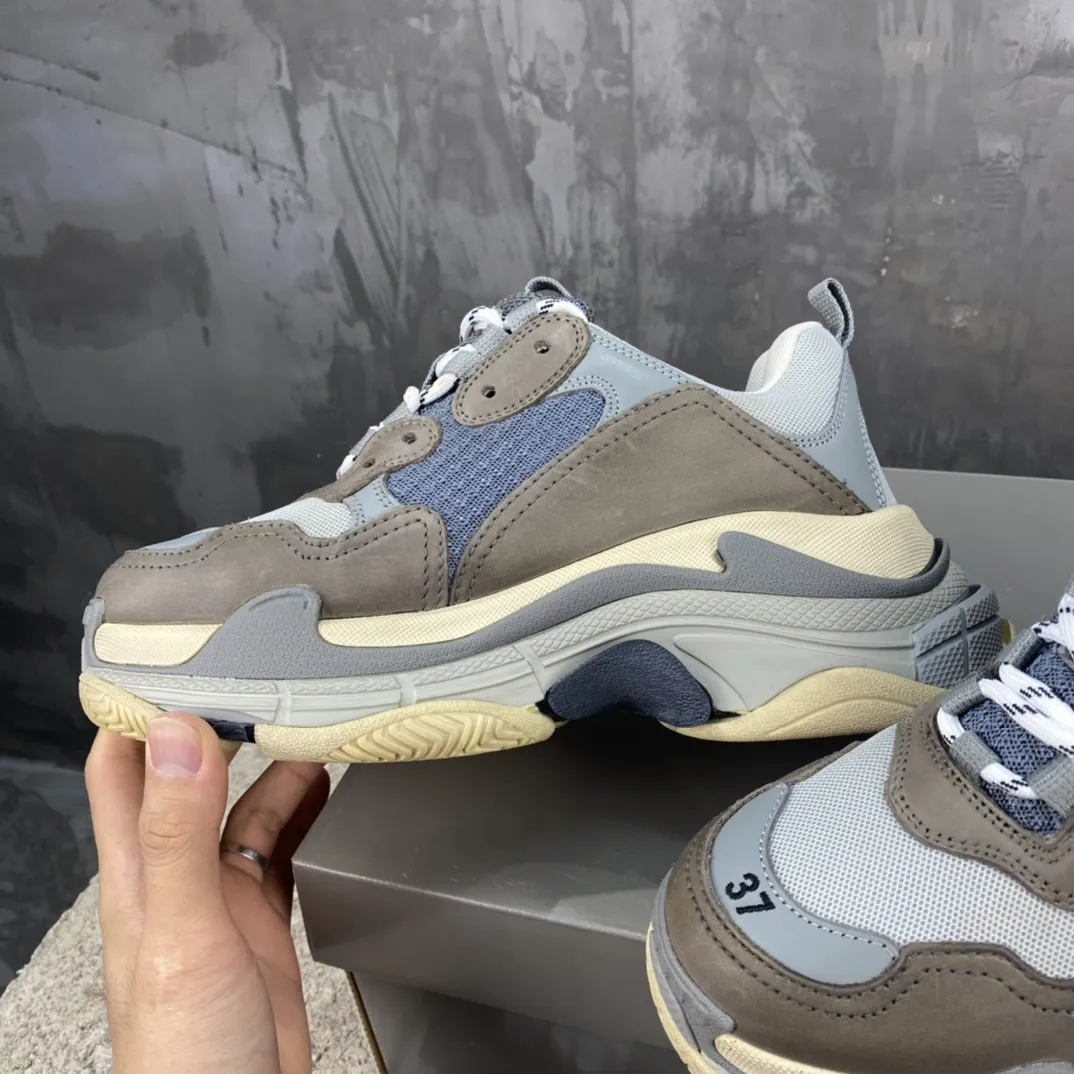 Balenciaga Triple S Grey Blue Replica Sneakers –  Rep Shoes ComfortFit 778