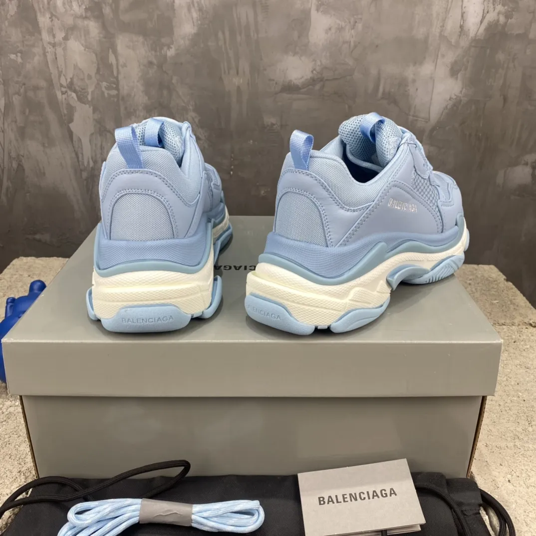 ComfortFit Balenciaga Triple S Light Blue Replica Sneakers –  Rep Shoes Collection 767