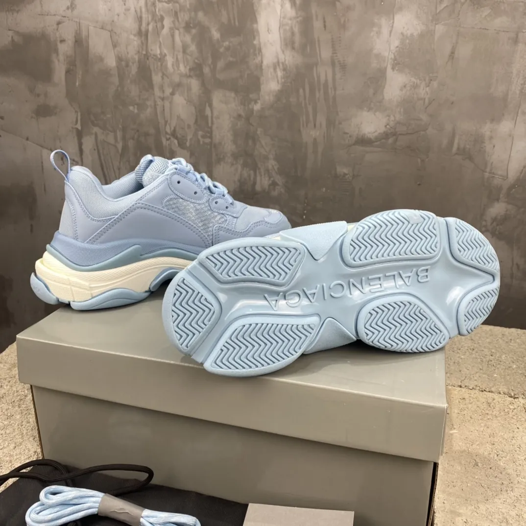 ComfortFit Balenciaga Triple S Light Blue Replica Sneakers –  Rep Shoes Collection 767
